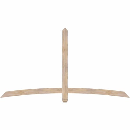 Ekena Millwork Bellingham Smooth Timber Gable Bracket, Douglas Fir, 84"W x 45"H x 1 1/2"D x 3 1/2"F, 13/12 Pitch GBW084X45X0204BEL00SDF